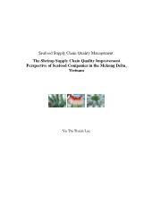 The Shrimp Supply Chain Quality Improvement Perspective of Seafood Companies in the Mekong Delta, Vietnam