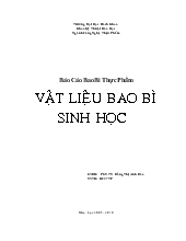 Tìm hiểu về Vật liệu bao bì sinh học