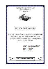 Xây dựng hệ thống HACCP cho 1 sản phẩm trong nhà máy thực phẩm