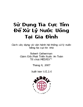 Xử lý tia cực tím trong nước uống gia đình