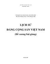 Bài giảng lịch sử Đảng cộng sản Việt Nam