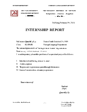 Báo cáo internship report 2 - thực tập bằng tiếng anh