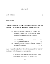 Những vấn đề lý luận về vai trò của nhà nước đối với việc phát triển nông nghiệp nông thôn ở Việt Nam