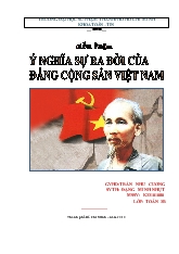 Ý nghĩa lịch sử sự ra đời của Đảng cộng sản Việt Nam