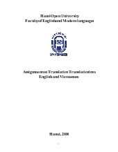 Assignment on Translation Translation into English and Vietnamese