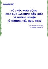 Chuyên đề Tổ chức hoạt động giáo dục lao động sản xuất và hướng nghiệp ở trường tiểu học - THCS