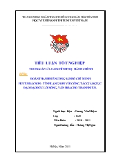 Đoàn TNCS Hồ Chí Minh Huyên Bắc Sơn - Tỉnh Lạng Sơn với công tác giáo dục đạo đức, lối sống văn hóa cho Thanh Niên