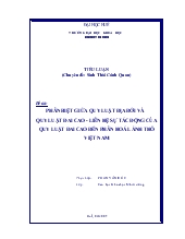 Phân biệt giữa quy luật địa đới và quy luật đai cao - Liên hệ sự tác động của quy luật đai cao đến phân hoá lãnh thổ Việt Nam