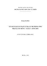 Xây dựng bản đồ ngập lụt hạ lưu hệ thống sông Nhật Lệ (Mỹ Trung - Tám Lu - Đồng Hới)