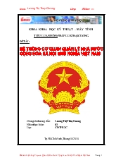 Hệ thống cơ qua quản lý Nhà nước cộng hòa xã hội chủ nghĩa Việt Nam