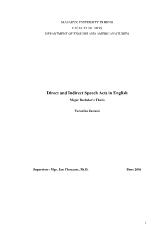 Đề tài Direct and indirect speech acts in English