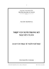 Đề tài Nhịp văn xuôi trong ký Nguyễn Tuân
