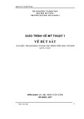 Giáo trình vẽ mỹ thuật 1: Vẽ bút sắt