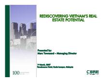 Báo cáo Về tiềm năng thị trường bất động sản Việt Nam - Rediscovering Vietnam’s real estate potential