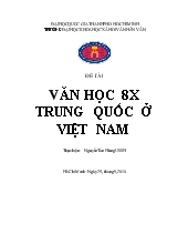 Văn học 8X Trung Quốc ở Việt Nam
