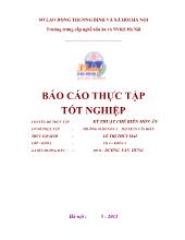 Đề tài Tổ chức sản xuất bộ phận chế biến bữa ăn cho trẻ của Trường mầm non Tứ Liên