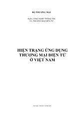 Đề tài Hiện trạng ứng dụng Thương mại điện tử ở Việt Nam