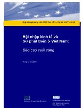 Đề tài Hội nhập kinh tế và sự phát triển ở Việt Nam