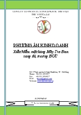 Đề tài Phương án kinh doanh xuất khẩu mặt hàng mây tre đan sang thị trường Đức