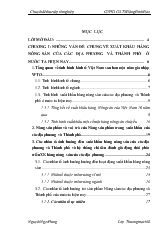 Đề tài Thúc đẩy xuất khẩu hàng nông sản của các địa phương và thành phố, thực trạng và giải pháp