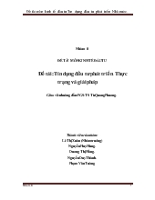 Đề tài Tín dụng đầu tư phát triển của nhà nước, thực trạng và giải pháp