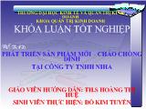 Luận văn Phát triển sản phẩm mới – Chảo chống dính tại Công ty THNN Niha 2011