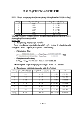 Bài tập - Giải kế toán quản trị (phần kế toán chi phí)