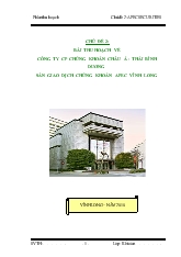 Đề tài Công ty cp chứng khoán Châu Á - Thái Bình Dương, sàn giao dịch chứng khoán Apec - Vĩnh Long