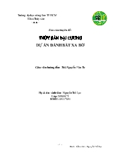 Đề tài Dự án đánh bắt xa bờ