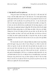 Đề tài Hoàn thiện tổ chức kế toán chi phí sản xuất và tính giá thành sản phẩm tại công ty TNHH TMVT sản xuất Tám Nhiên