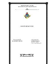 Đề tài Kế toán vốn bằng tiền và nợ phải thu tại công ty TNHH tư vấn - Đầu tư và xây dựng Đồng Tâm