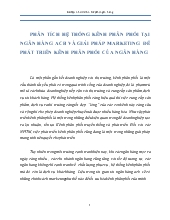 Đề tài Phân tích hệ thống kênh phân phối tại ngân hàng acb và giải pháp marketing để phát triển kênh phân phối của ngân hàng