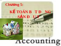 Kế toán bất động sản đầu tư