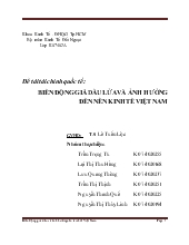 Đề tài Biến động giá dầu lửa và ảnh hưởng đến nền kinh tế Việt Nam