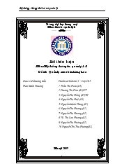 Đề tài Hệ thống thông tin quản lý mua bán hàng hóa