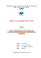 Đề tài Những khiếm khuyết hệ thống thị trường cạnh tranh và các giải pháp của chính phủ