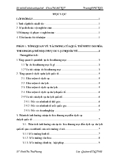 Đề tài Phân tích các nhân tố của môi trường vĩ mô và vi mô nhằm làm rõ ảnh hưởng của tự do hóa thương mại đến ngành dịch vụ du lịch quốc tế