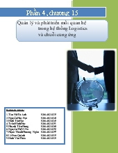 Đề tài Quản lý và phát triển mối quan hệ trong hệ thống Logistics và chuỗi cung ứng