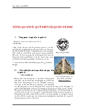 Đề tài Tổng quan về quỹ tiền tệ quốc tế IMF