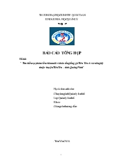 Tìm hiểu sự phát triển chăn nuôi và bảo tồn giống gà Tiên Yên ở các nông hộ thuộc huyện Tiên Yên – tỉnh Quảng Ninh