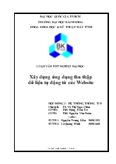 Xây dựng ứng dụng thu thập dữ liệu tự động từ các Website