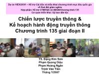 Chiến lược truyền thông và kế hoạch hành động truyền thông Chương trình 135 giai đoạn II