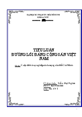 Đề tài Cuộc đời và sự nghiệp cách mạng của Hồ Chí Minh