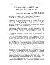 Đề tài Định hướng chiến lược phát triển đô thị và đô thị hoá bền vững tại Việt Nam
