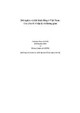 Đề tài Đói nghèo và bất bình đẳng ở Việt Nam các yếu tố về địa lý và không gian