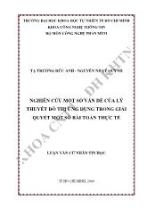Đề tài Nghiên cứu một số vấn đề của lý thuyết đồ thị ứng dụng trong giải quyết một số bài toán thực tế