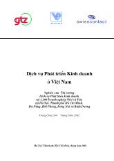 Đề tài Nghiên cứu thị trường dịch vụ phát triển kinh doanh tại 1.200 doanh nghiệp nhỏ và vừa tại Hà Nội, thành phố Hồ Chí Minh, Đà Nẵng, Hải Phòng, Đồng Nai và Bình Dương