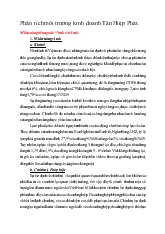 Đề tài Phân tích môi trường kinh doanh Tân Hiệp Phát