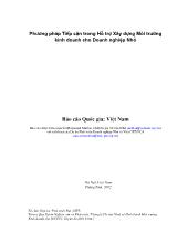 Đề tài Phương pháp tiếp cận trong hỗ trợ Xây dựng môi trường kinh doanh cho Doanh nghiệp Nhỏ