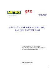Đề tài Sản xuất, chế biến, và tiêu thụ rau quả ở Việt Nam